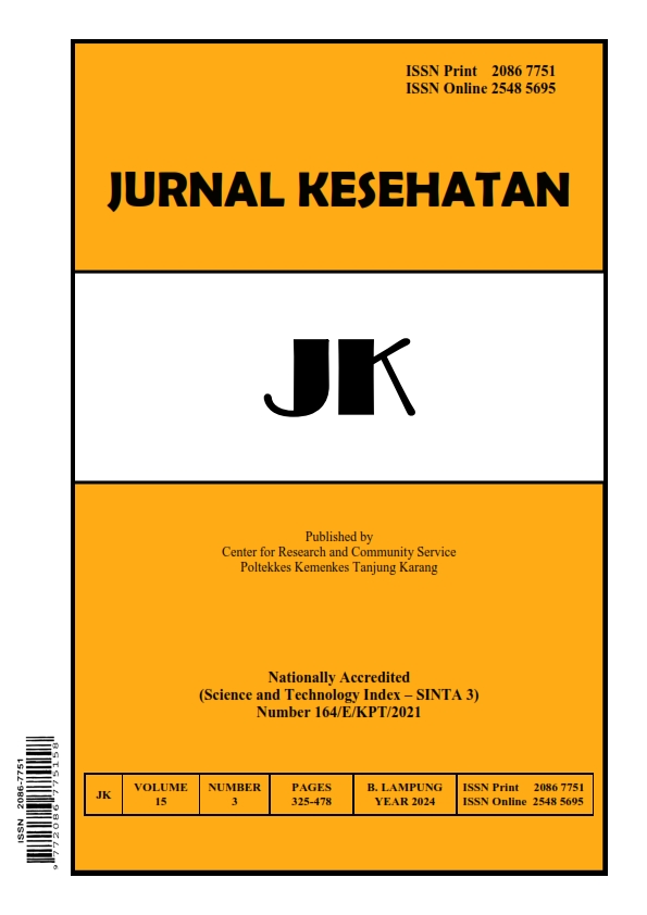 					View Vol. 15 No. 3 (2024): Jurnal Kesehatan
				