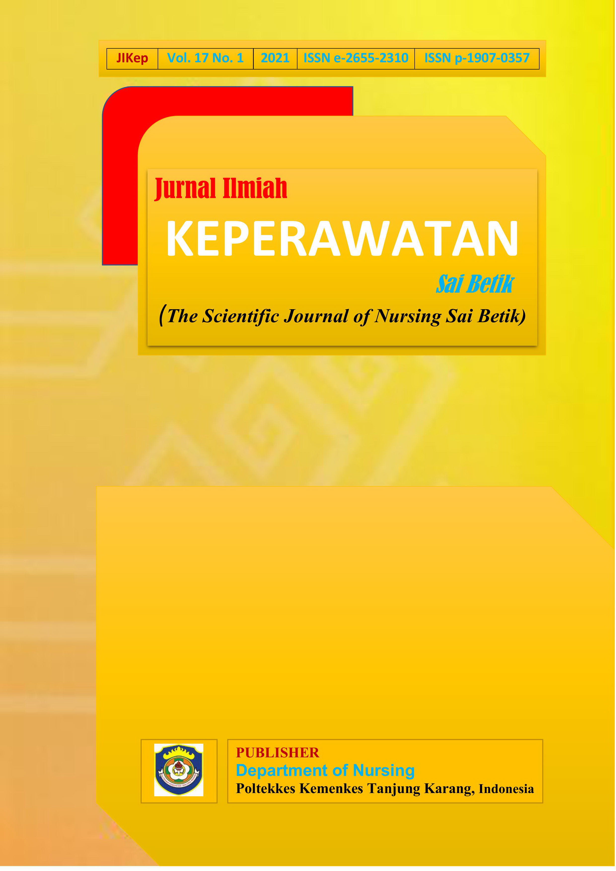					View Vol. 17 No. 1 (2021): Jurnal Ilmiah Keperawatan Sai Betik
				